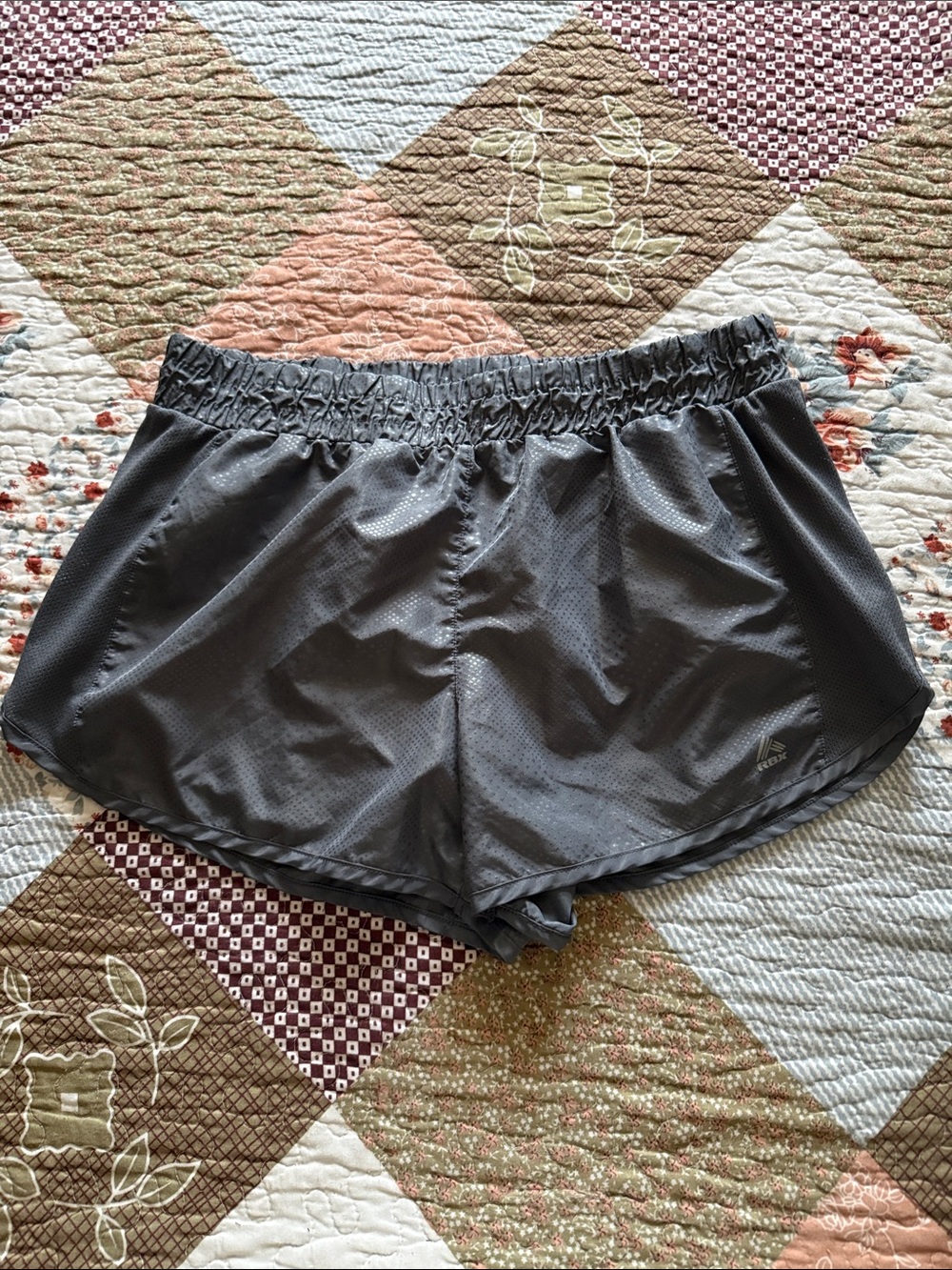 RBX Women's Dark Gray Athletic Running Shorts size large